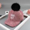 Baseball 27y Kids Cap Children Hat For Girl Embroidery Corduroy Children Adjustable Snapback