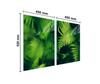 Glass protective plate for stove 2x45x52 Leaf