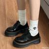 Весна Осень Новые Ботинки на Круглом Носке Противоскользящие Повседневные Универсальные Износостойкие Простые Удобные На Толстой Подошве Женская Обувь