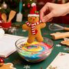 6 Pcs Gingerbread Man Ornaments Fabric Gingerbread Figurine Christmas Tree Decorations for Holiday Home