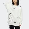 Adidas Originals Pharrell Williams Sweatshirts Women's White Crew Neck Moderate Regular H38831