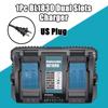Двойное зарядное устройство DC18RD 18 В для аккумуляторов Makita BL1830 BL1415 BL1430 BL1840 BL1850 BL1860 14,4 В-18 В Li-ion Замена 6A Зарядное устройство