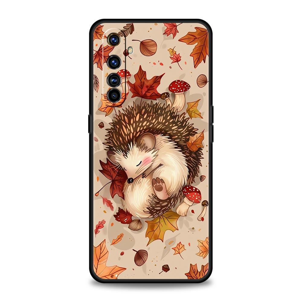 Милый Чехол-Ёжик для Телефона Для Realme 12 11 10 9 8 5G 7 6 GT5 GT3 GT2 Pro Plus C21 C11 C25 C35 Для GT Neo 2 3 3T 5 Чехол