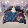 Homewish Cartoon Animal Duvet Cover Set for Boys Girls, Peacock Axolotl Horse Bedding, Frog Pig Butterfly Quilt Comforter Set