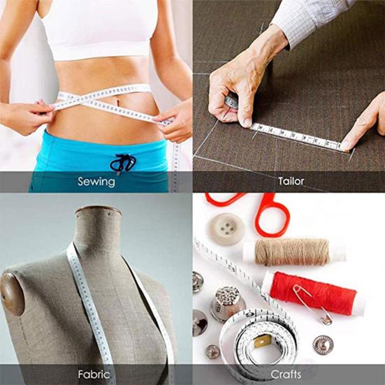 5 шт. измерительная лента гибкая линейка для измерения тела двойная швейная линейка для пошива одежды для похудения