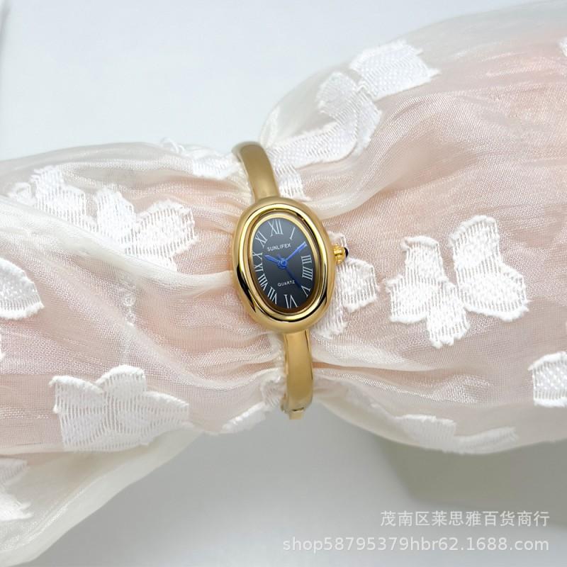 SUNLIFEX Womens Bracelet Watch Quartz Oval Fashion Wristwatch Jewelry Bath Style