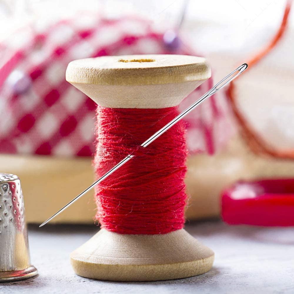 Иглы для вышивки крестом ручной работы Иглы для вышивания крестом с большим ушком Иглы для ручного шитья Тупые швейные иглы