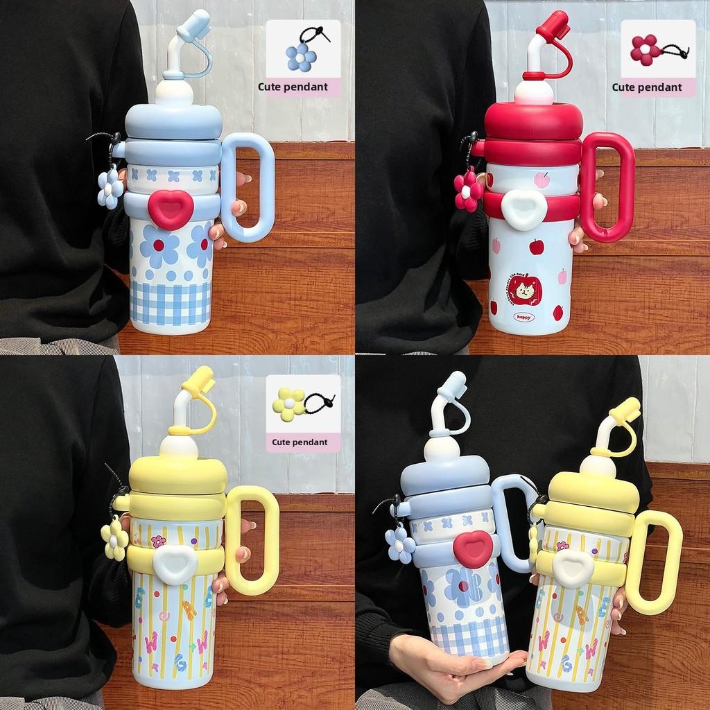 Portable Insulated Sports Bottle With Handle And Thickened Body For Kids And Adults