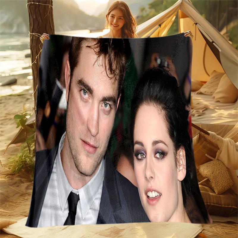 1pc The movie, Twilight pattern blanket, all season lightweight home office outdoor nap multifunctional blanket