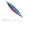 Luminous Fishing Bait Metal Hard Lure Streamlined Design Bright Color Realistic Looking Fishing Lure Artificial Bait