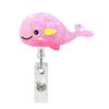 Dolphin Cute Expansion Clip Easy to Pull ID Buckle Scroll Buckle