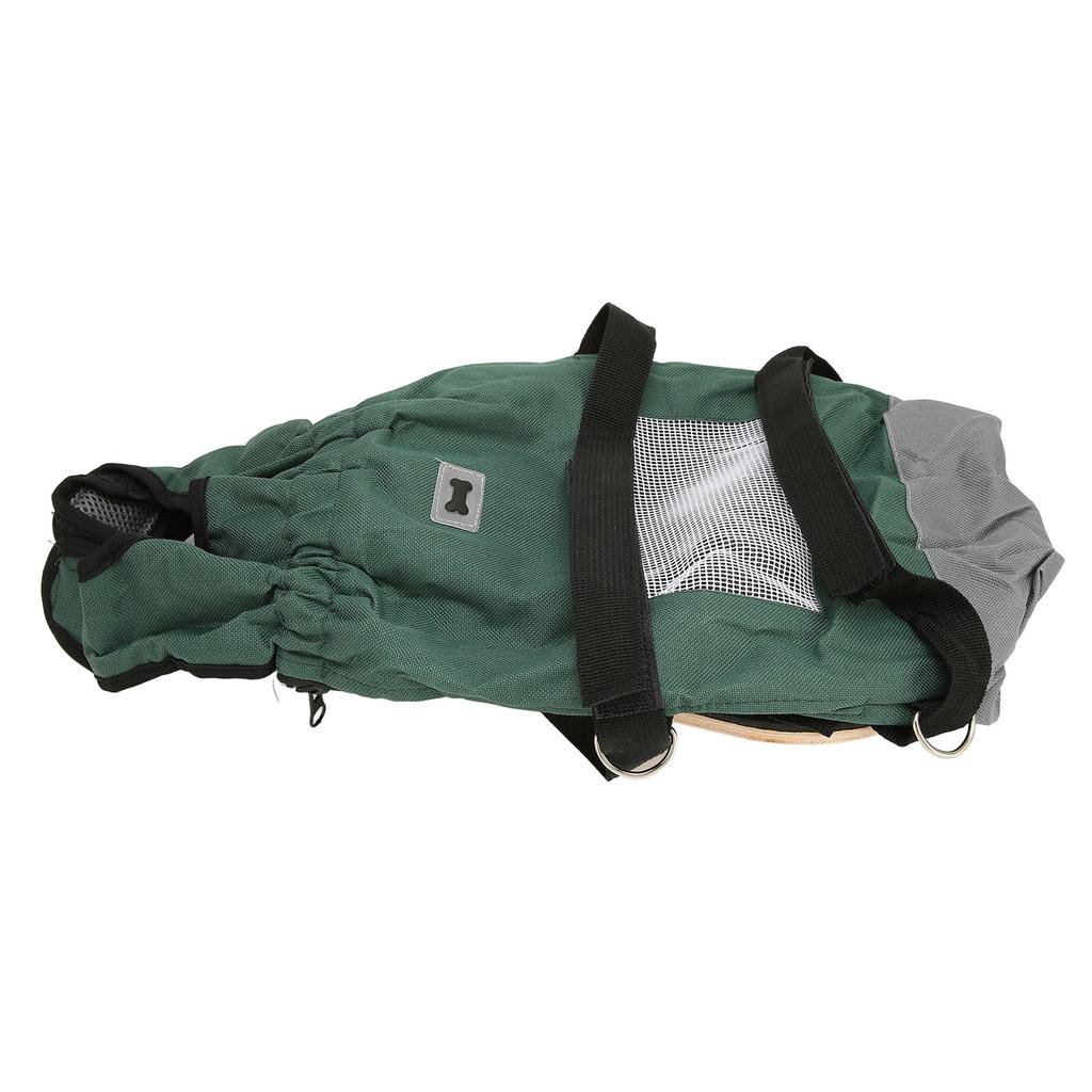 Dog Wheelchair Breathable Safe Chest Limbs Protection Rear Legs Pet Drag Bag Scooter for Paralyzed Pets L (Suitable for