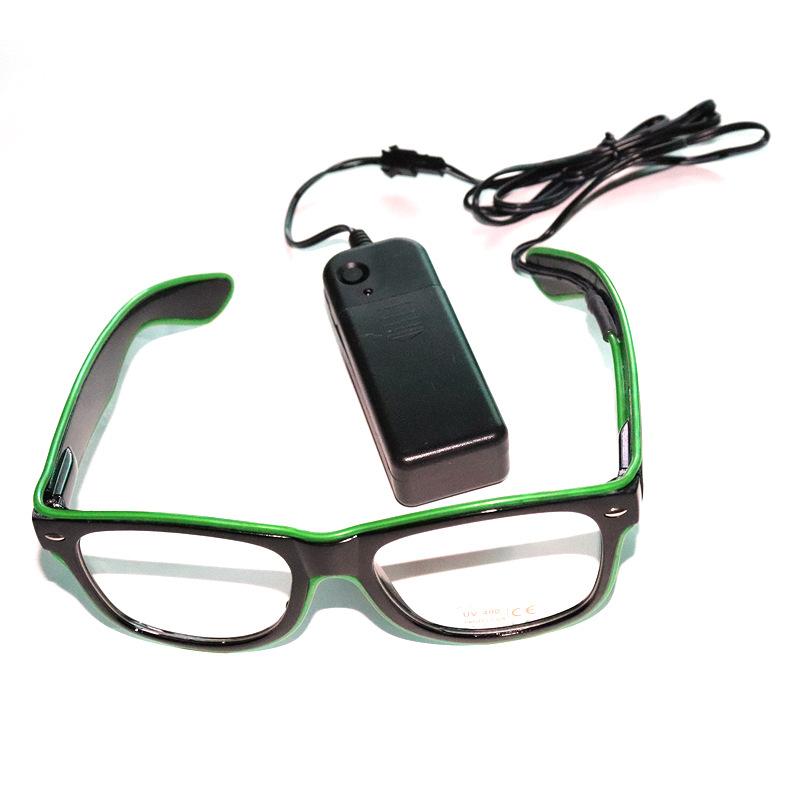 1PC Flashing LED Glasses Luminous Party Decorative Lighting Classic Novelty Gift Bright LED Light Up Party SunGlass