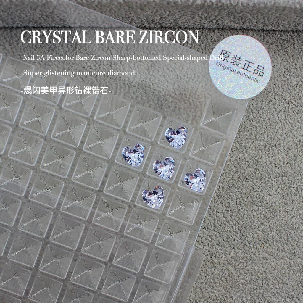 Вспышка Мини Маленький Голый Цирконий Кончик Нижний Куча Бриллиантовый Инопланетный Камень Сахарный Голубиный Яйцо Капля Воды Дизайн Ногтей Конский Глаз Украшения Для Ногтей