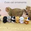 Adorable Kitty Clip Holder Multifunctional Fabric Cats Clip Pendant Keychain for Holding Small Objects in Place
