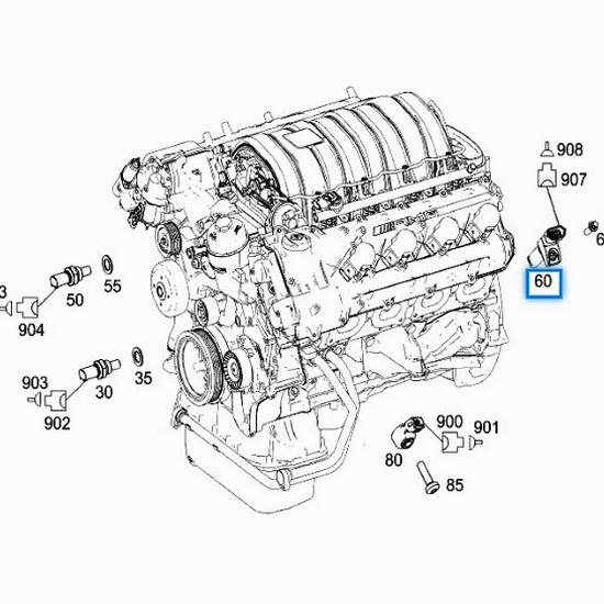 Датчик положения коленчатого вала для Benchi W272/W156 - Модель 6421530728