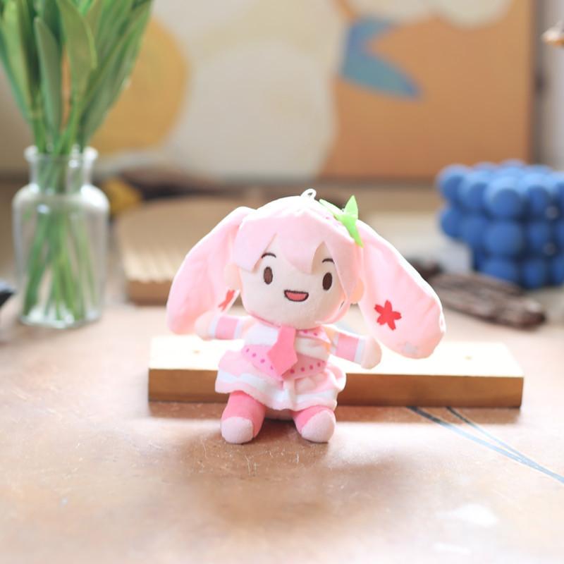 Очаровательный Милый Плюшевый Брелок-Подвеска Хацунэ Мику Пушистый Мультяшный Мягкий Плюшевый Кукла Розовый Зеленый Синий