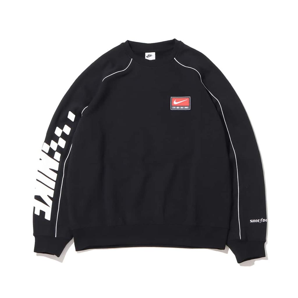 Nike Толстовка свободного кроя с круглым вырезом и длинными рукавами с буквенным принтом, мужская толстовка черного цвета FB7261-010