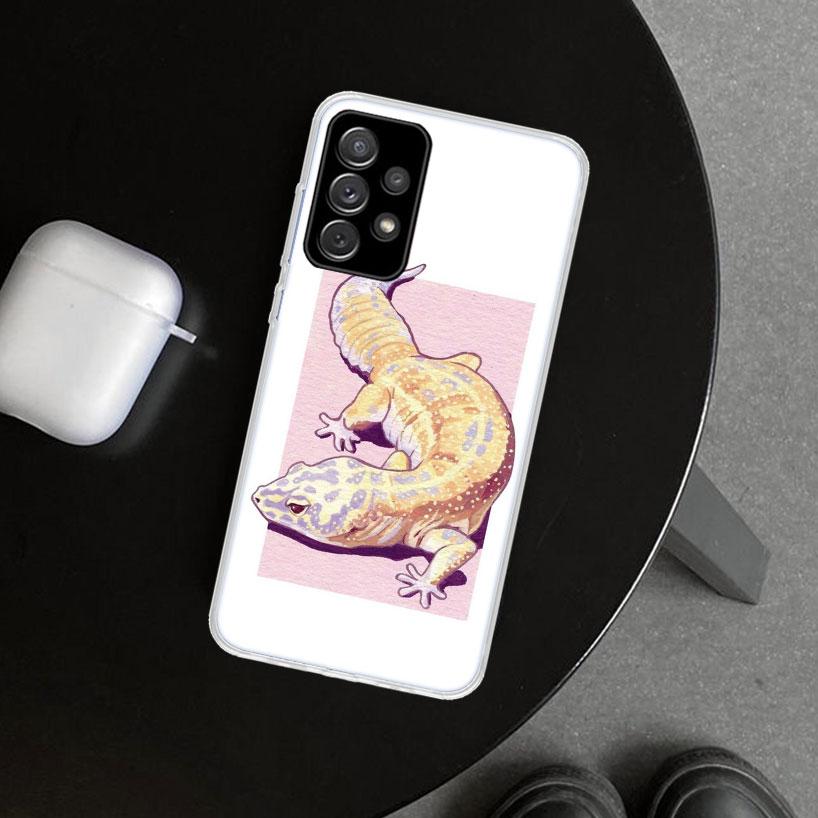 Чехол для телефона с ящерицами и гекконами для Samsung Galaxy A17 A16 A26 A36 A56 A57 A37 A15 A25 A35 A55 A14 A24 A34 A54 A13 A23 A33 A53 Galaxy