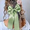 22M/Roll Light Green Ribbon Handmade Flower Bouquet Crafts DIY Sage Green Gift Wrapping Supplies Satin Ribbon for Gift Wrapping