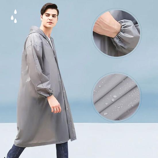 Одноразовый и портативный плащ для взрослых, плащ для путешествий на открытом воздухе, прозрачный плащ «все в одном».