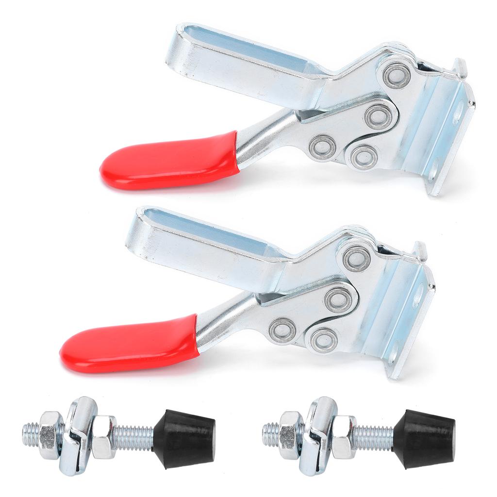 2Pcs Welding Toggle Clamp Horizontal Fixture Elbow Compressor Quick Release Hand Tool GH?225?D