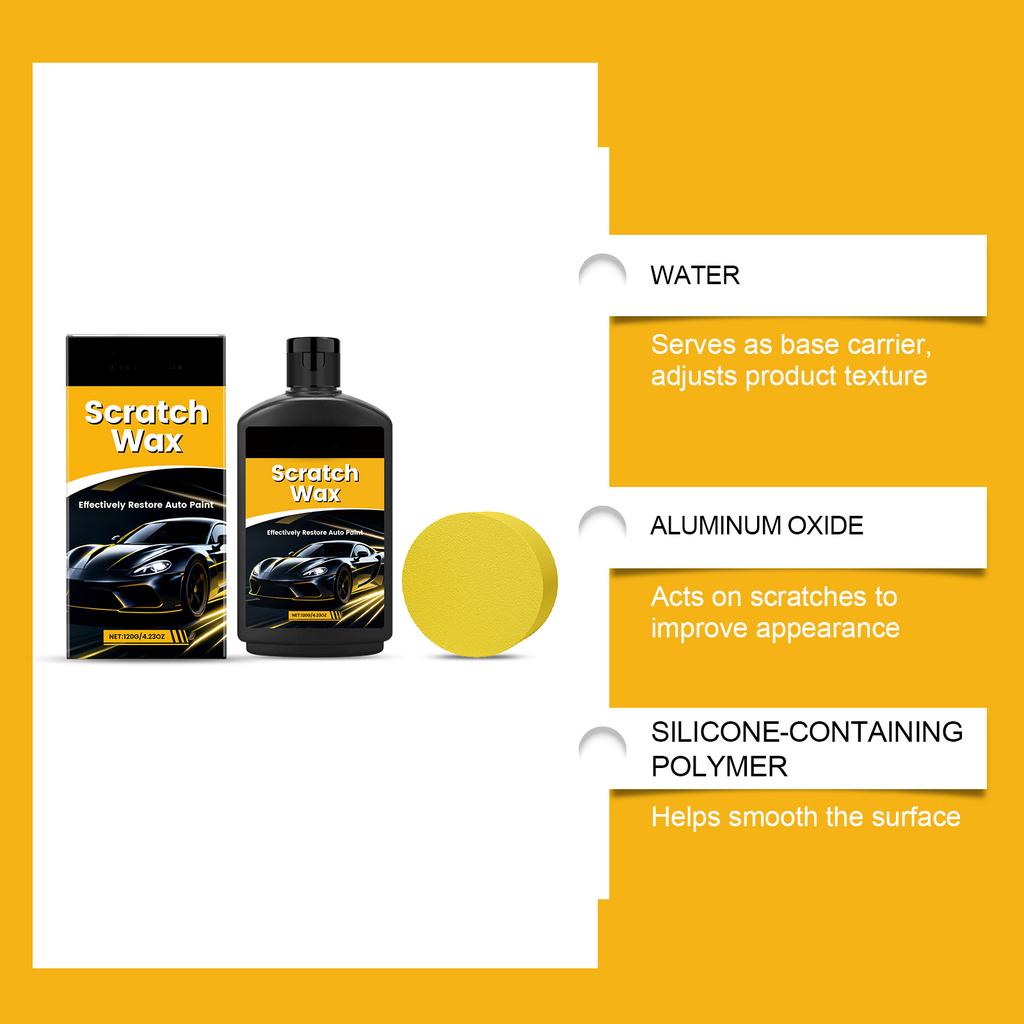Scratch Cream for Minor Scratches Car Paint, Cleaning, Stain Removal, and Car Body Care.