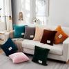 Olid Color Velvet Cushion Cover Candy Color Throw Pillow Case For Sofa Office Party Decor Sofa Pillow Case Home Decor 1PC