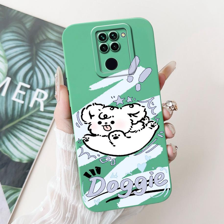 For Xiaomi Redmi Note 9 Case Cute Cartoon Panda Rabbit Liquid Silicone Shockproof Bumper on Xiomi Redmi Note 9 Cover Note9 Funda
