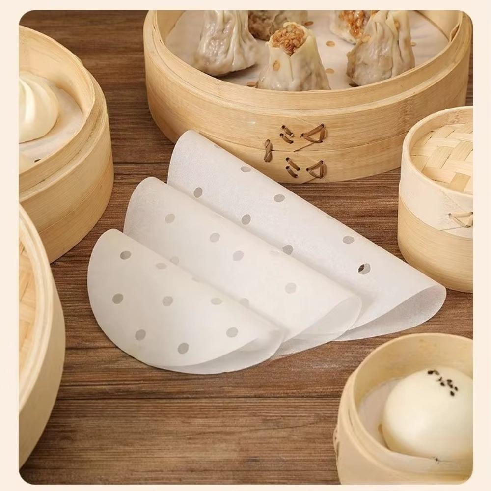 50Pcs Restaurant Non-Stick Steamer Mat Cookware Oil Paper Parchment Paper Liners Air Fryer Oven