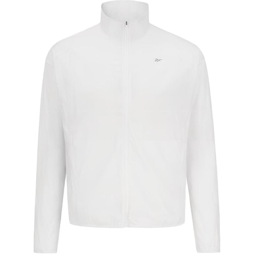 Reebok Lightweight Breathable Woven Zip-Up Jacket Men Jackets White 23RCS101M100