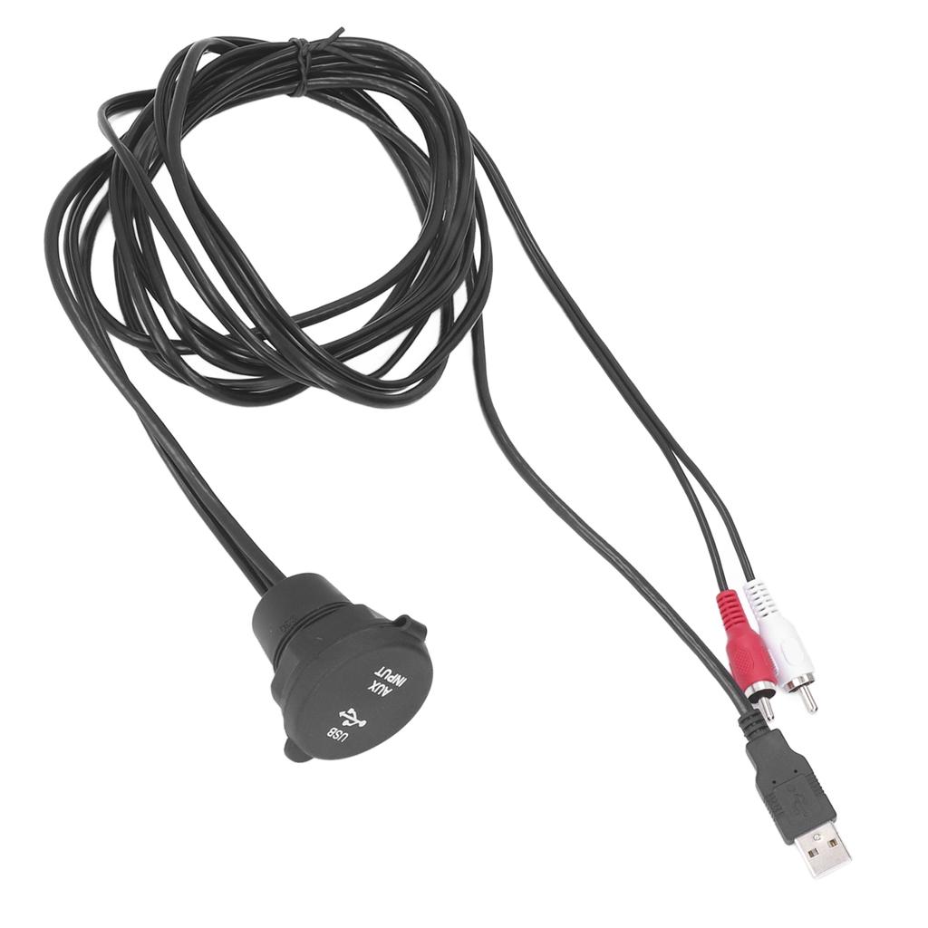 Комплект кабелей для скрытой установки 6 футов USB3.0 папа-мама 2 RCA на 3,5 мм мама для мотоциклов автомобилей приборной панели