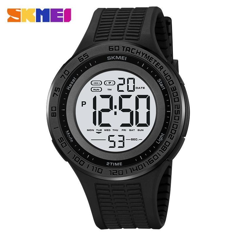 Moment Beauty Мужские электронные часы Модные светящиеся водонепроницаемые многофункциональные студенческие электронные часы Торговец