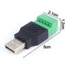 USB 2.0 Тип A Папа/Мама к 5-контактному винтовому разъему USB-гнездо с экраном USB2.0 к штекеру с винтовыми клеммами Сварка не требуется