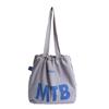 Light Weight Letter Shoulder Bag Nylon Tote Bags Simple Drawstring Bags  Ladies