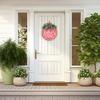 Привет, весна, дверной знак, весеннее украшение, деревянный венок, входная дверь, приветственный знак для фермерского дома, крыльца, внутреннего и наружного декора