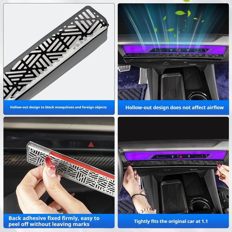 Central Control Air Outlet Air Conditioning Protective Cover Accessories For BMW 5 Series i5 G60 2024-2025Interior Accessories
