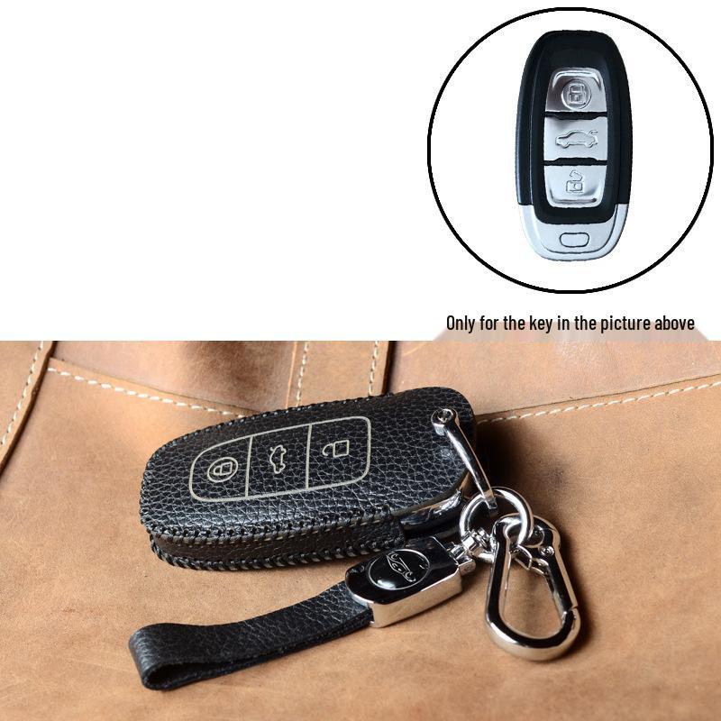 Premium Handmade Leather Key Case for Hongqi H5, 2023 H6, HS3, HS5, HS7, H9 - Women's Edition