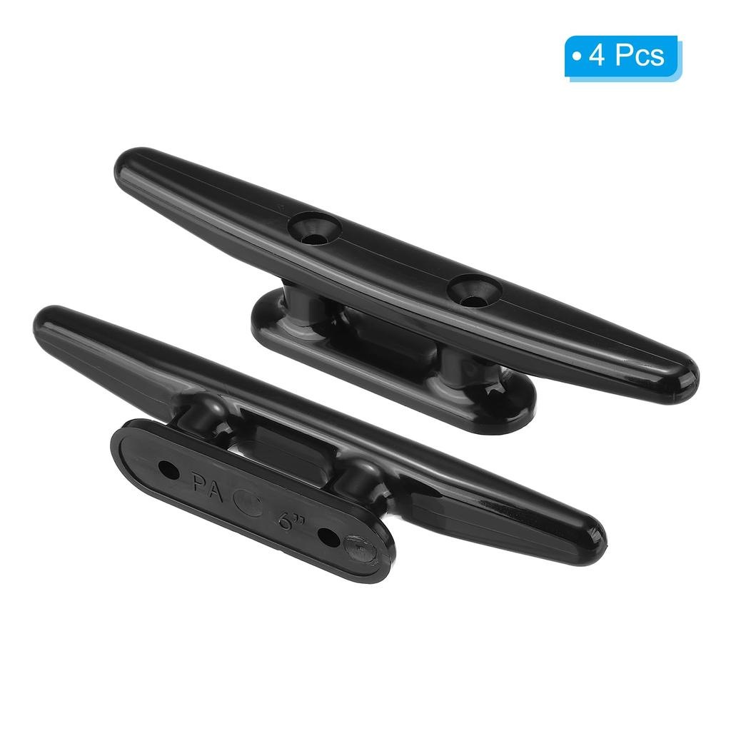 PATIKIL 4 шт. 152 мм нейлоновые швартовочные утки для каяка, маленькие веревочные утки для причала, палубы, лодки, каноэ, каяка, украшения, черные