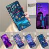 Силиконовый чехол для телефона Samsung Galaxy note 10 pro S26 S25 S24 S23 S22 S21 Plus S25Ultra с изображением Неоновой деревни, бани, ночи. Чехол-обложка