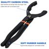 1pc 12 Inch Car Oil Filter Pliers Clamp Type  Oil Filter Remove Disassembly Tool Filter   15 ° Bend Grip