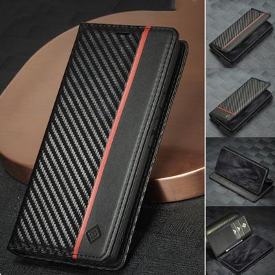 Чехол из углеродного волокна и кожи для Google Pixel 9 Pro XL 8 7 6 Pro 6A 6Pro 7Pro Pixel8 Pro Business Flip Cover с отделением для карт и телефоном-кошельком