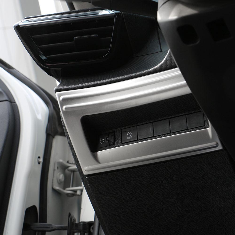 Car Headlight Adjustment Button Trim Decoration Cover For Peugeot 2008 2019-2023 E2008 2020-2022 208 E208 2020-2025 LHD Acc