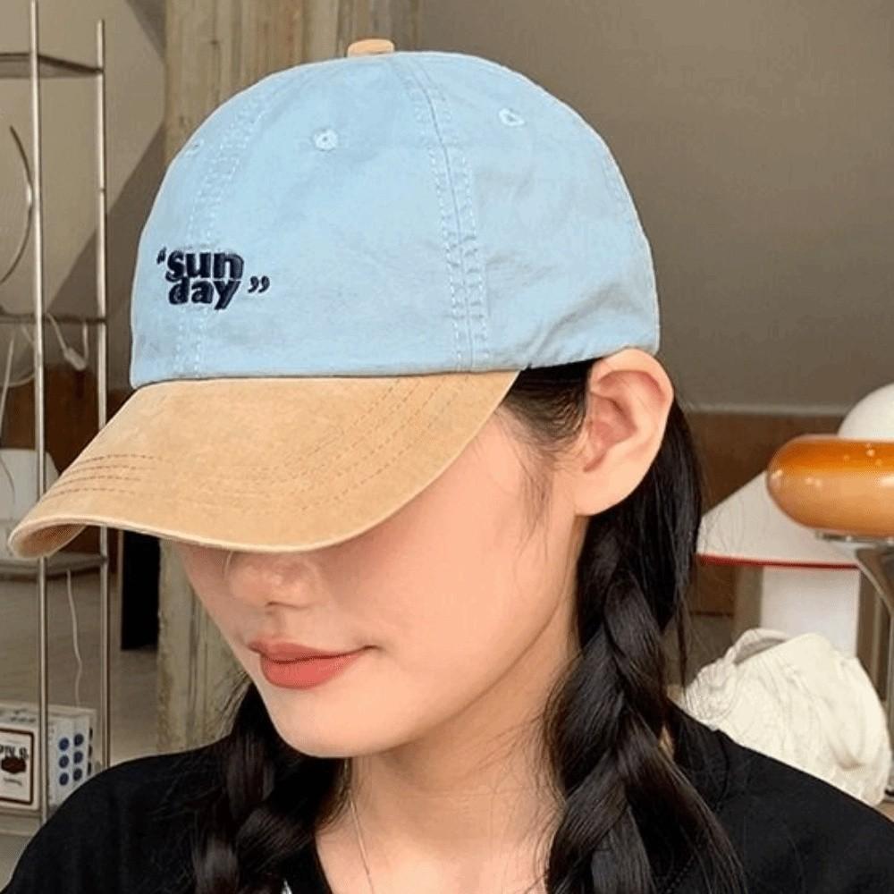 Adjustable Letter Embroidery Baseball Hat Cotton Teenagers Hat Vintage Baseball Cap for Men Women