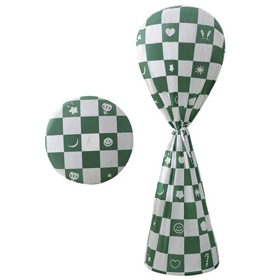Floor Fan Dust Cover Washable & Reusable Long/Short Style Electric Fan Dust Protective Cover Moisture-Proof Dustproof Soft PEVA Printed Dust