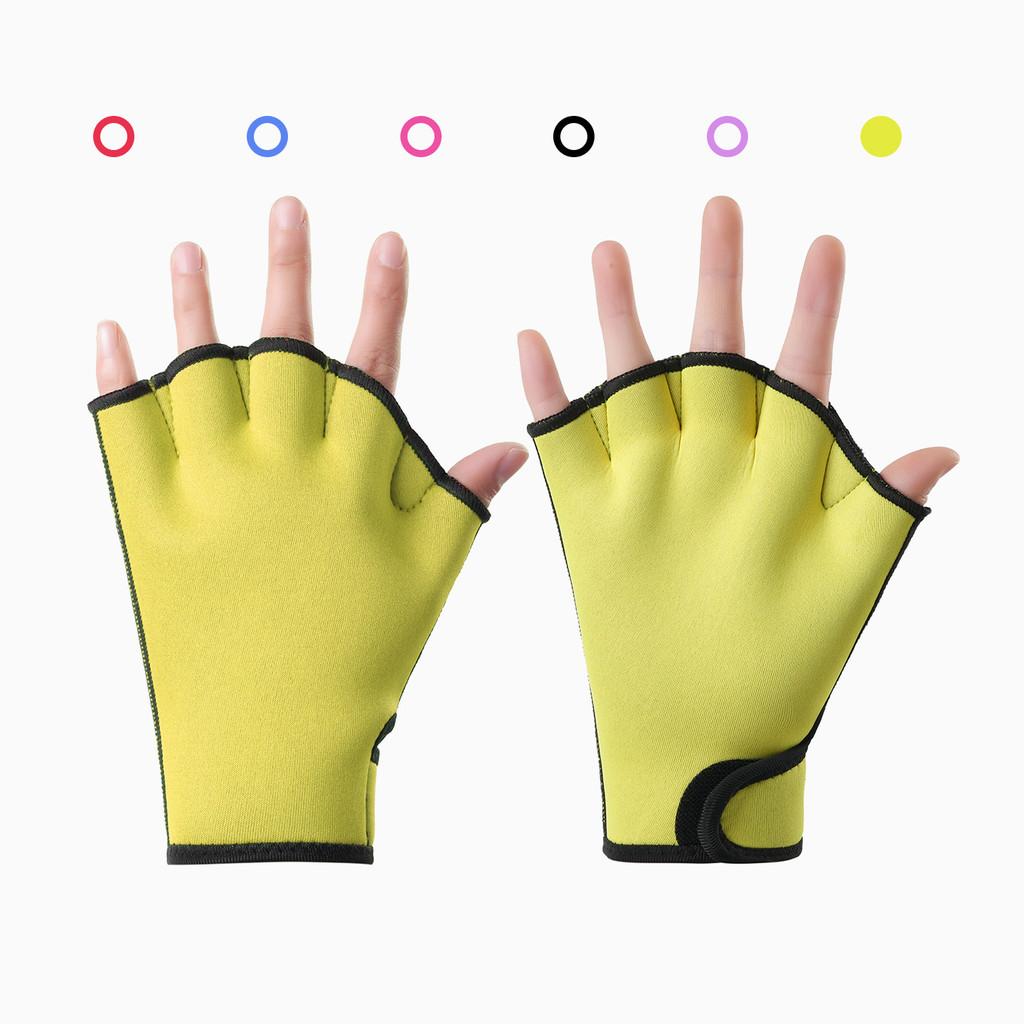 Swimming Hand Fins With Rubber Material For Training And Water Sports