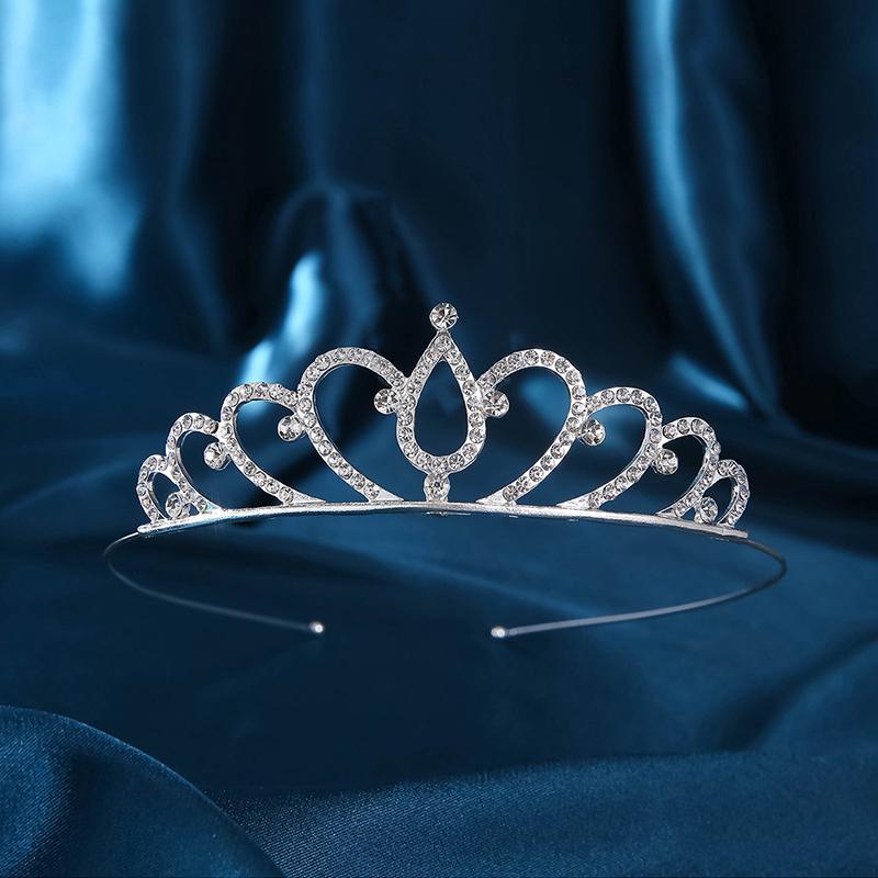 Women New Sweet Wind Princess Tiara Birthday Party Crown For Performance Party Decorative Crown