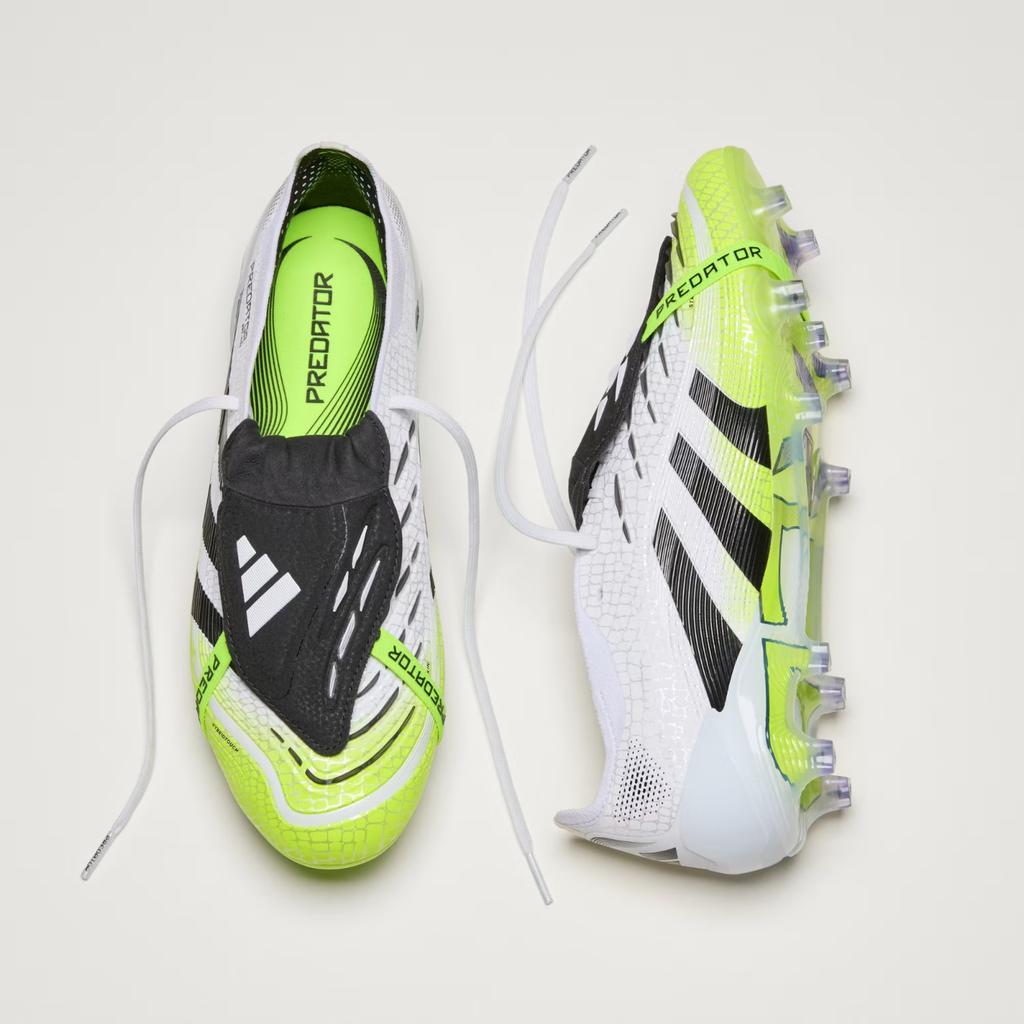 JI1092 adidas Predator Elite FT FG Cloud White Core Black Lucid Lemon (Мужской)