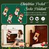 Personalized Custom Embroidered English Christmas Snowman Pattern Christmas Decorative Socks