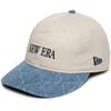 New Era 930 DENIM MONOGRAM Denim Size 14388699 Stone/Washed Cap, M/L, (NER36C9873)